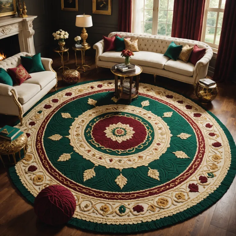 Королевские коврики крючком: схемы для роскошного декора – путь к изысканности в вашем интерьере