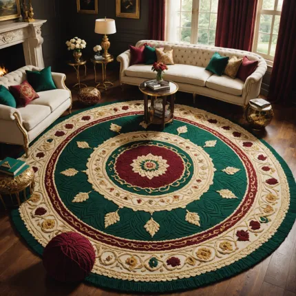 Королевские коврики крючком: схемы для роскошного декора – путь к изысканности в вашем интерьере